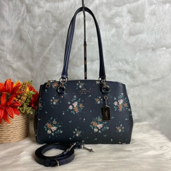 Coach Handbags - COACH ETTA CARRYALL WITH ROSE BOUQUET PRINT